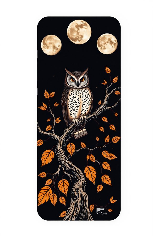 Gothic Owl & Dead Branches