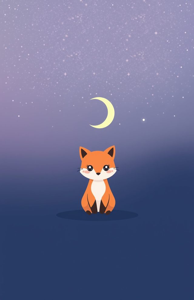 Cute Spooky Phone Case: Moonlit Fox