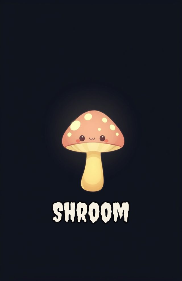 Cute Spooky Phone Case: Haunted Mushroom