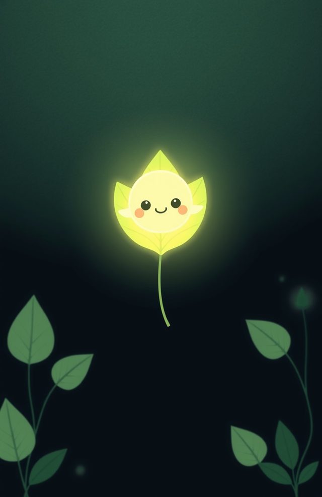 Cute Spooky Phone Case: Haunted Leaf