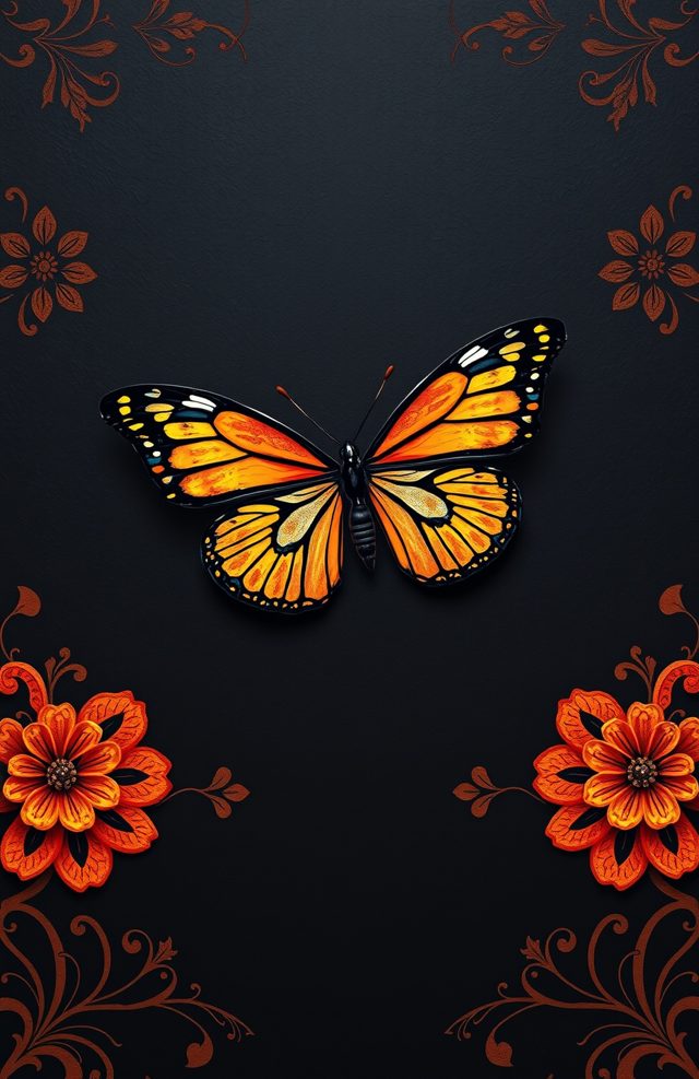 Phone Case: Marigold Butterfly