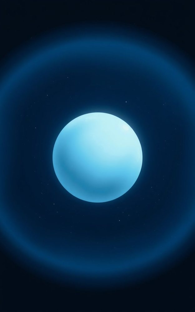Minimalist Celestial Pale Blue Dot Phone Case For iPhone