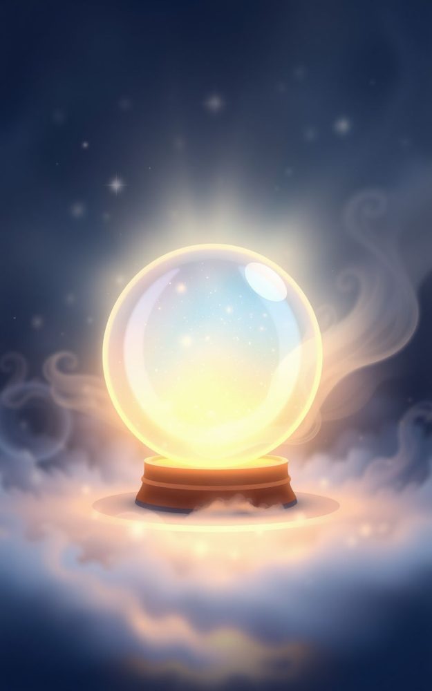 Glowing Crystal Ball Mystical Phone Case For iPhone Samsung