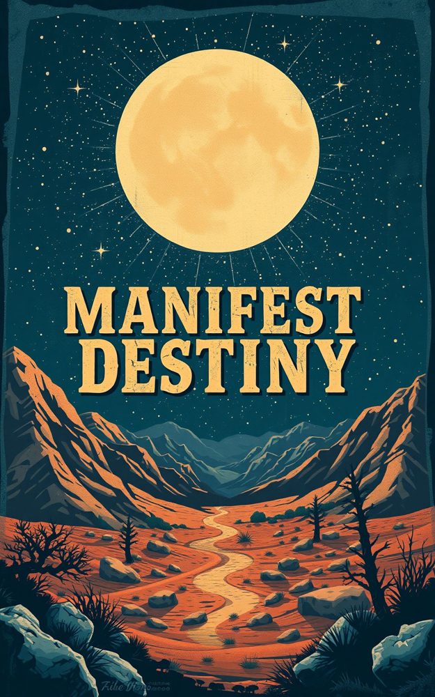 Manifest Destiny Vintage Poster Desert Phone Case For iPhone Samsung