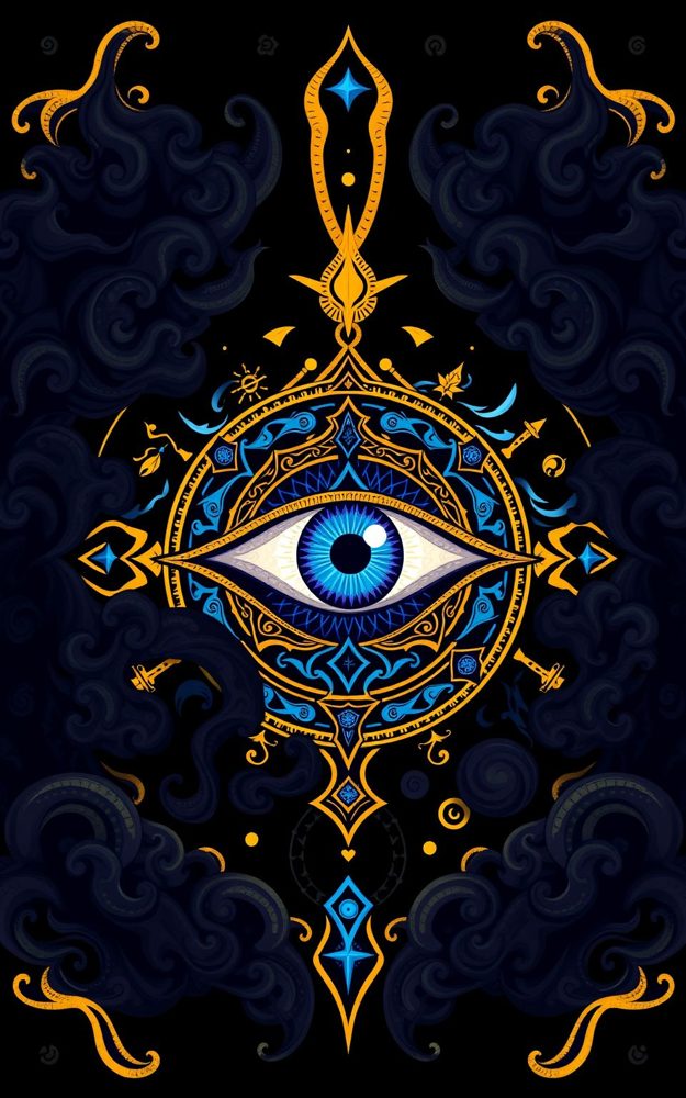 Mystical Eye Mandala Evil Eye Amulet Phone Case For iPhone Samsung