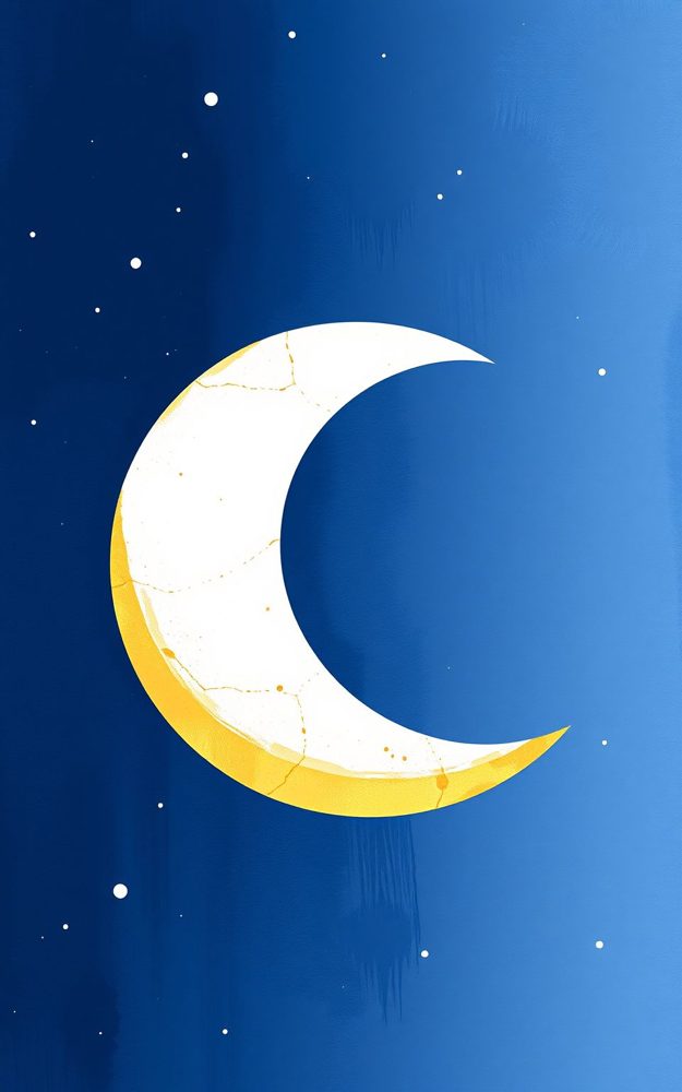 Stylized Moonscape Lunar Phase Phone Case For iPhone Samsung