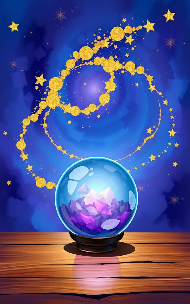 Enchanted Crystal Ball Gaze Digital Art Phone Case For iPhone Samsung
