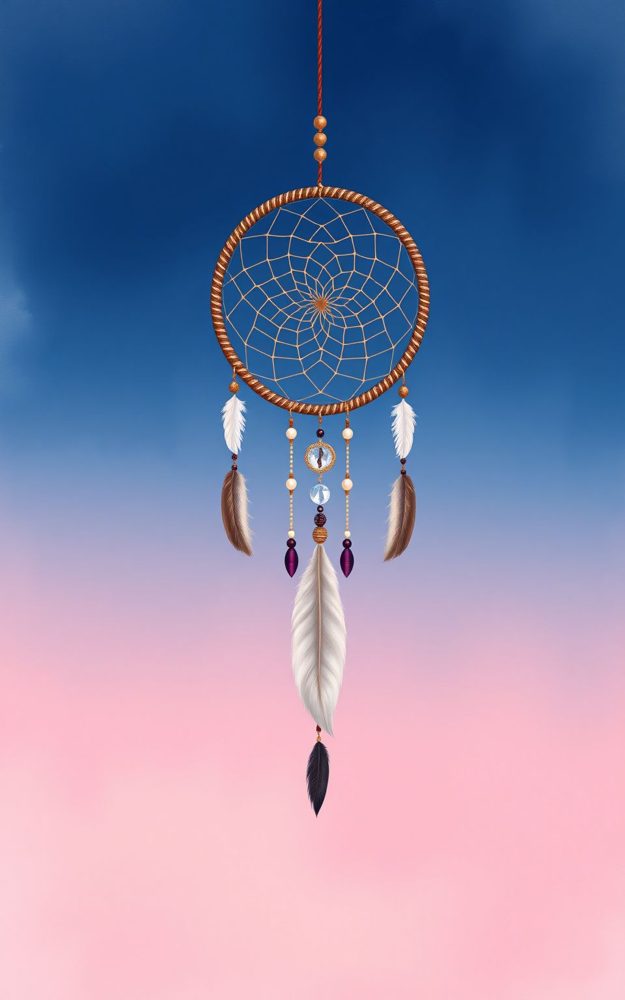 Feathered Dreamcatcher Illustration
