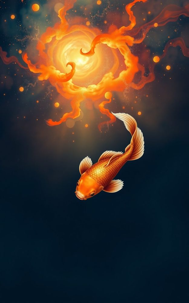 Ethereal Fantasy Cosmic Koi Phone Case For iPhone Samsung