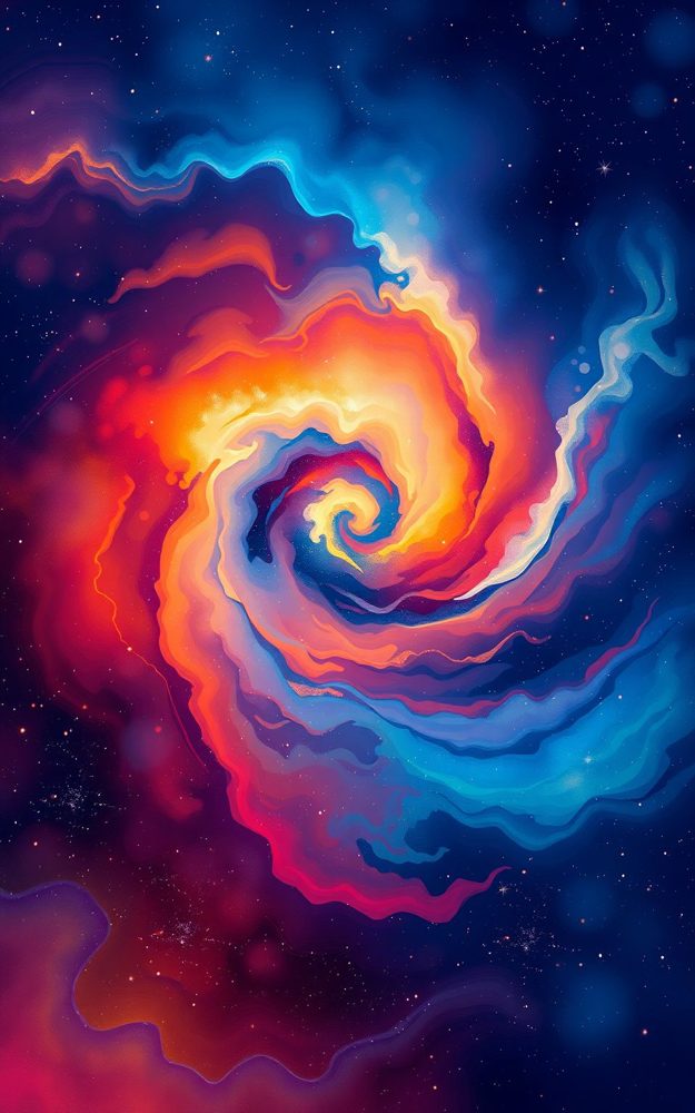 Galactic Nebula Abstract Phone Case For iPhone Samsung