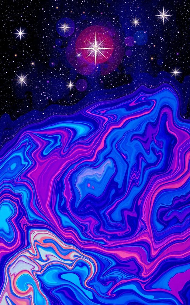 Marble Galaxy Psychedelic Phone Case For iPhone Samsung