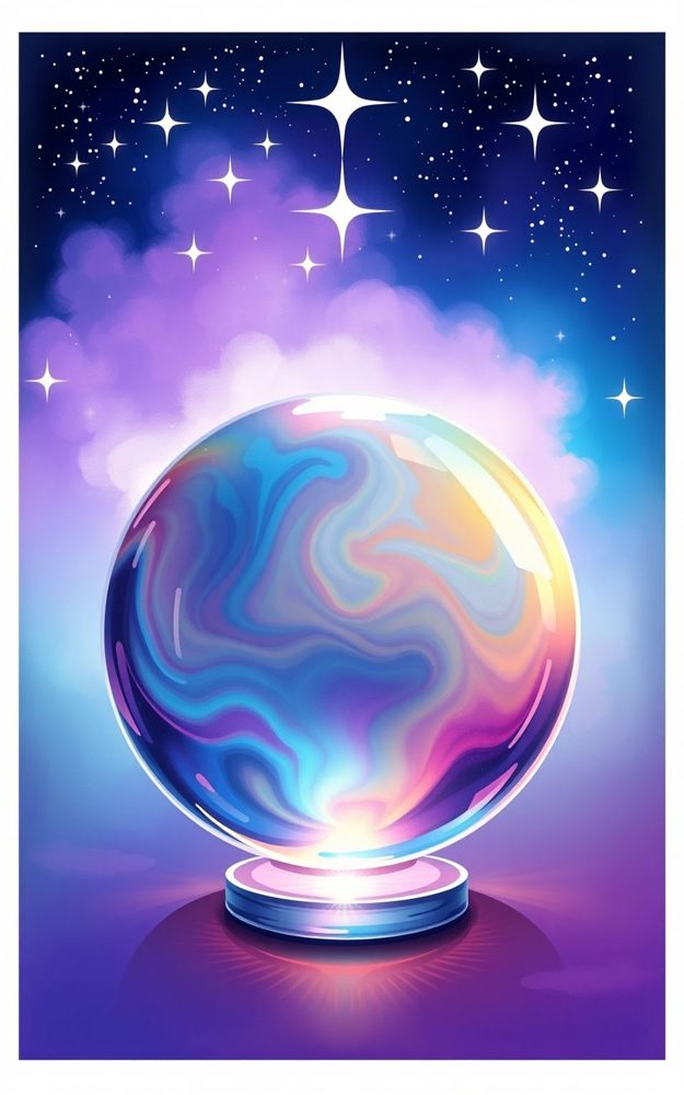 Mystic Glowing Crystal Ball Phone Case For iPhone Samsung