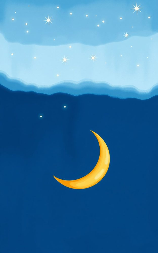 Dreamy Night Sky Crescent Moon Phone Case For iPhone Samsung