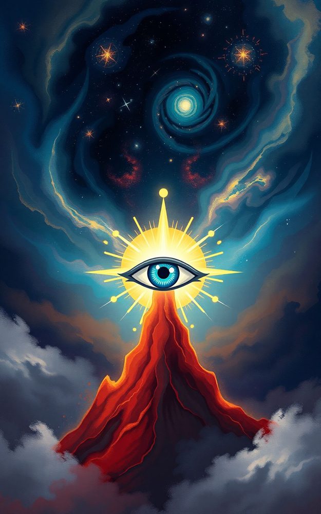 Mystical Third Eye Cosmic Phone Case For iPhone Samsung