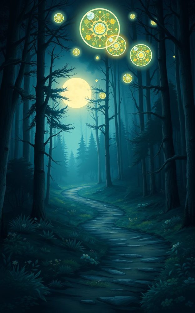Enchanted Moonlit Forest Path Phone Case For iPhone Samsung