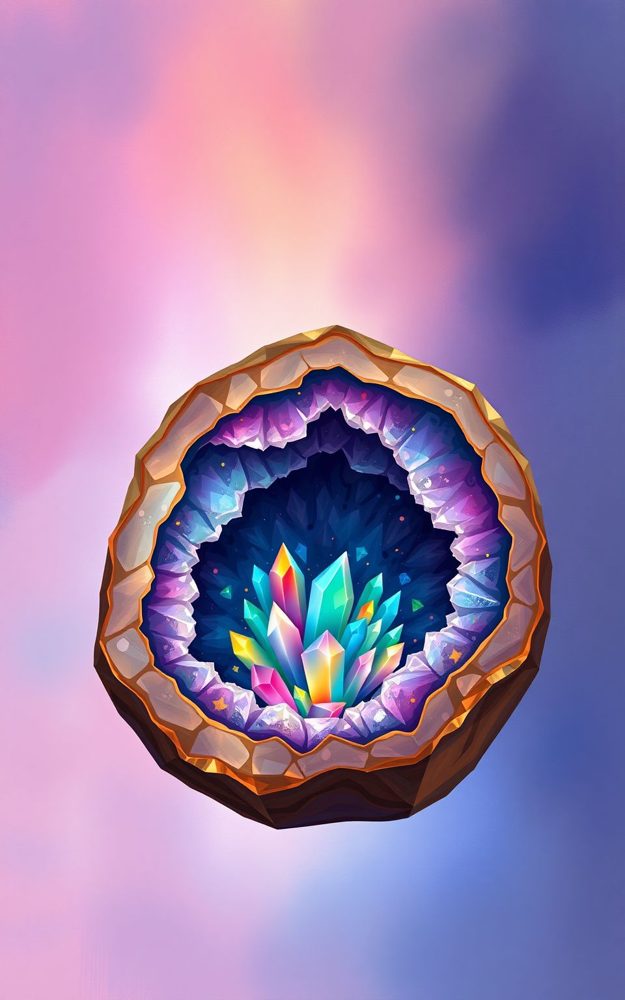 Vibrant Crystal Geode Witchy Phone Case For iPhone Samsung