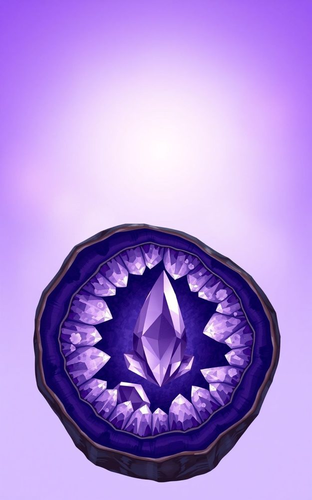 Gemstone Crystal Purple Geode Phone Case For iPhone Samsung