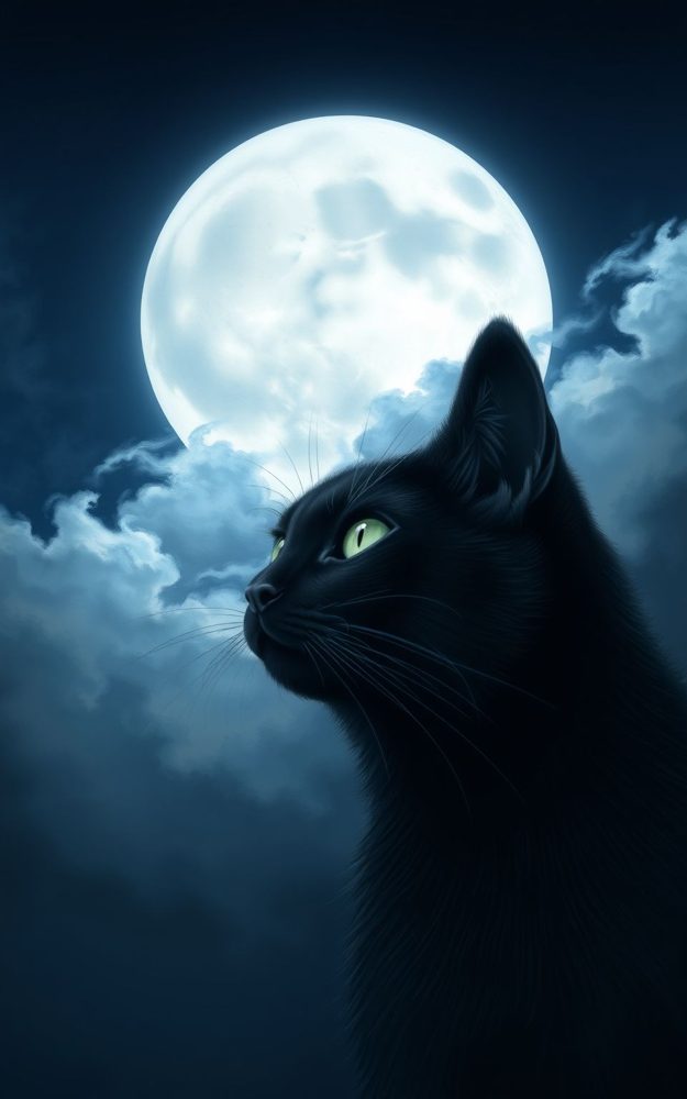 Mystic Moon Cat Stargazer Phone Case For iPhone Samsung