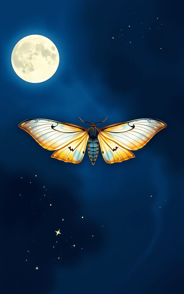 Lunar Moth Magic Phone Case For iPhone Samsung