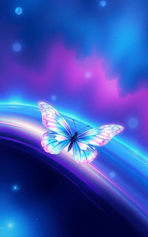 Holographic Ethereal Butterfly Phone Case For iPhone
