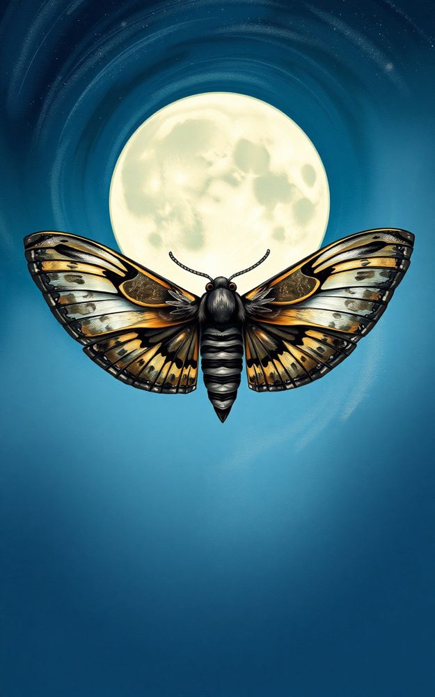 Gothic Moth Lunar Glow Phone Case For iPhone Samsung