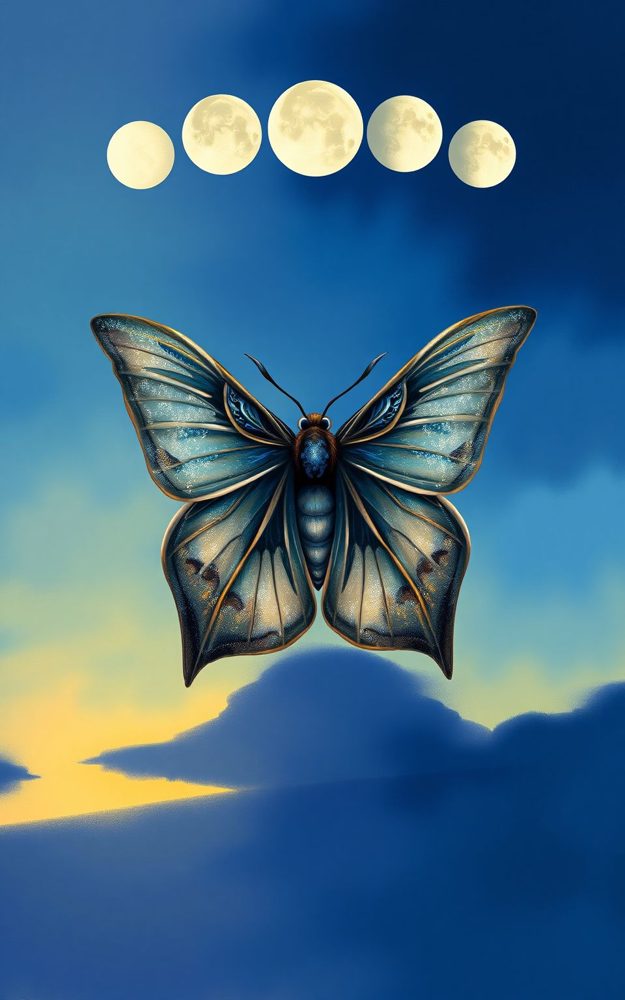Mystic Lunar Moth Ethereal Phone Case For iPhone Samsung