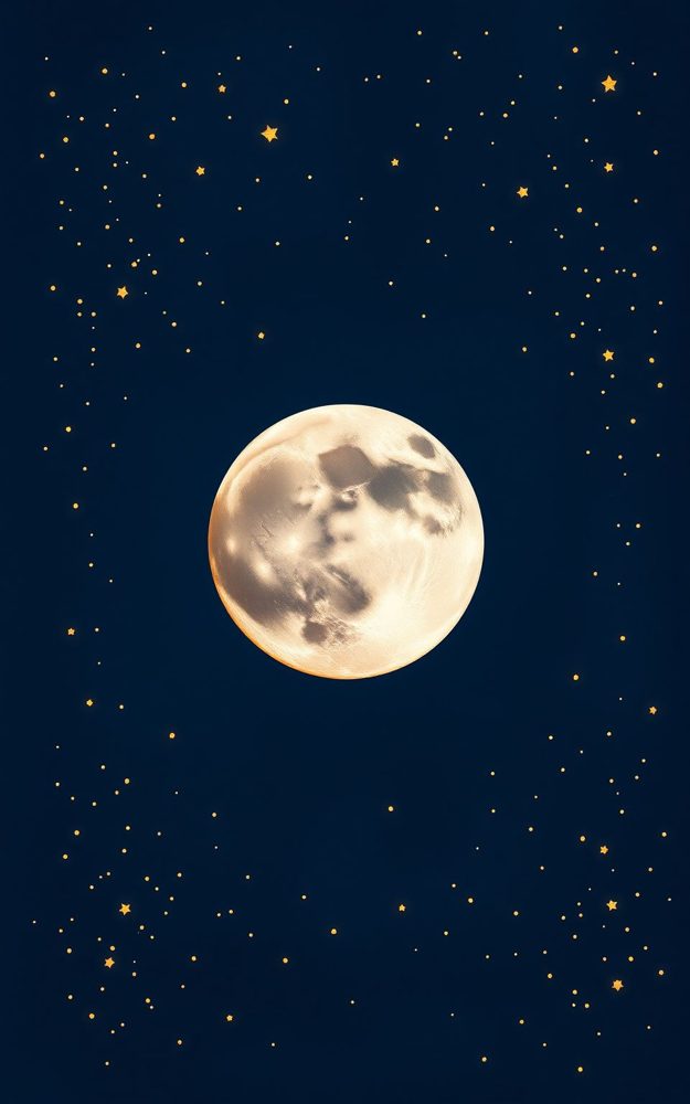 Celestial Crescent Moon Phase Stars Phone Case For iPhone Samsung