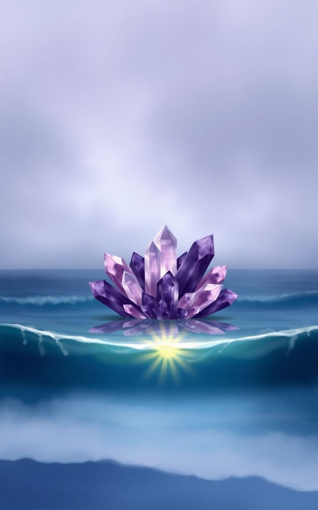Mystic Crystal Cove Surreal Digital Art