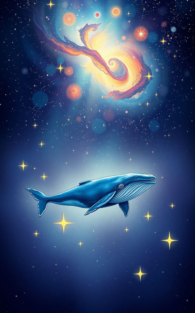 Whale Galaxy Art Space Stardust Dreams