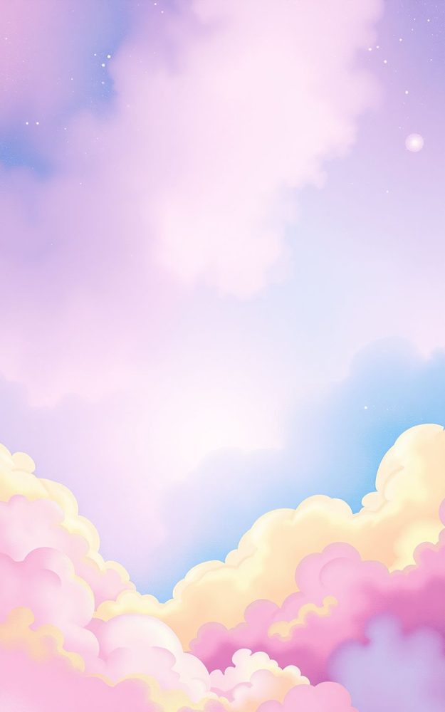 Dreamy Pastel Sky Galaxy Cloudscape Phone Case For iPhone Samsung