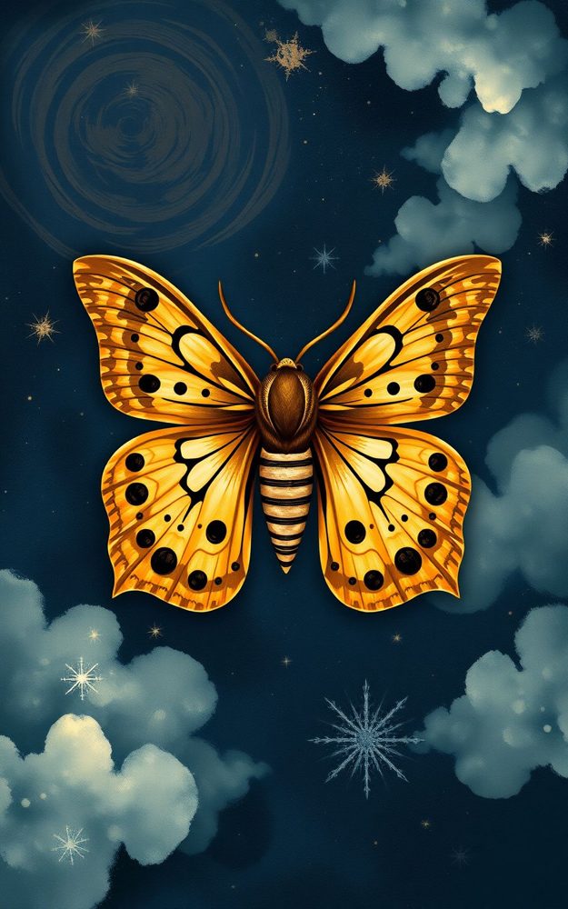 Mystic Moth Starry Night Art Nouveau Phone Case For iPhone Samsung