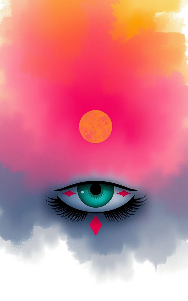 Abstract Mystical Eye Vision Phone Case For iPhone Samsung