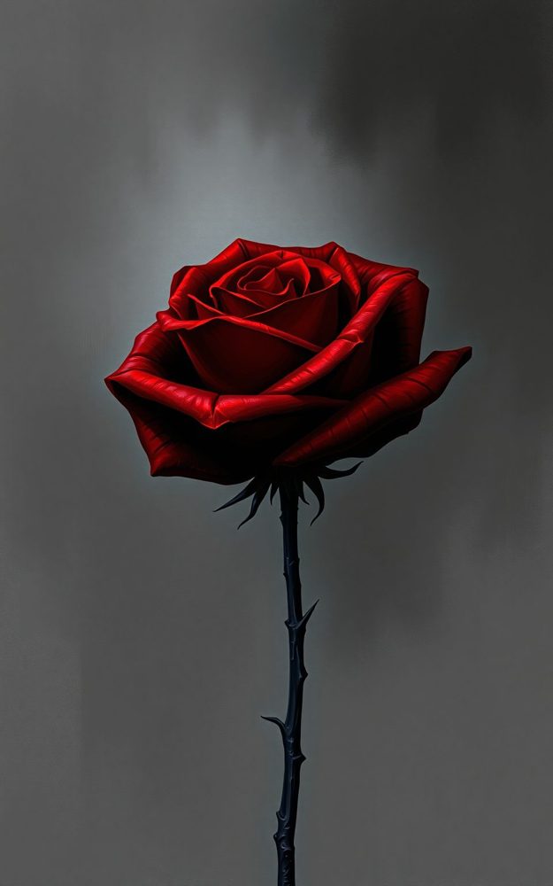 Dark Rose Gothic Romance Phone Case For iPhone Samsung