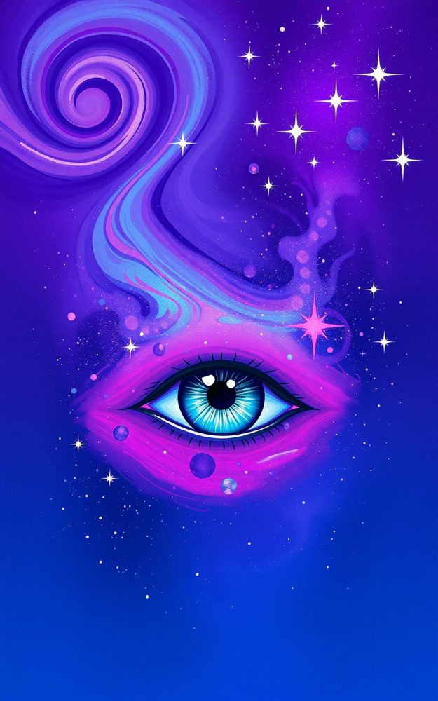 Psychedelic Eye Mystic Stargaze Phone Case For iPhone Samsung