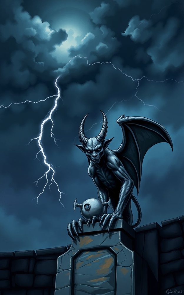 Dark Fantasy Gothic Gargoyle Phone Case For iPhone Samsung