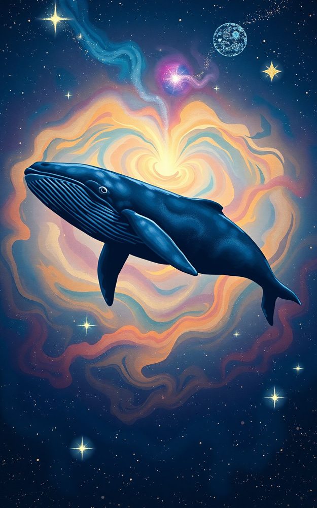 Galactic Cosmic Whale Celestial Phone Case For iPhone Samsung