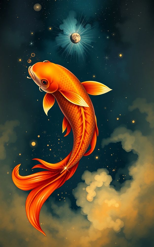 Celestial Koi Fish Ascending Current Phone Case For iPhone Samsung