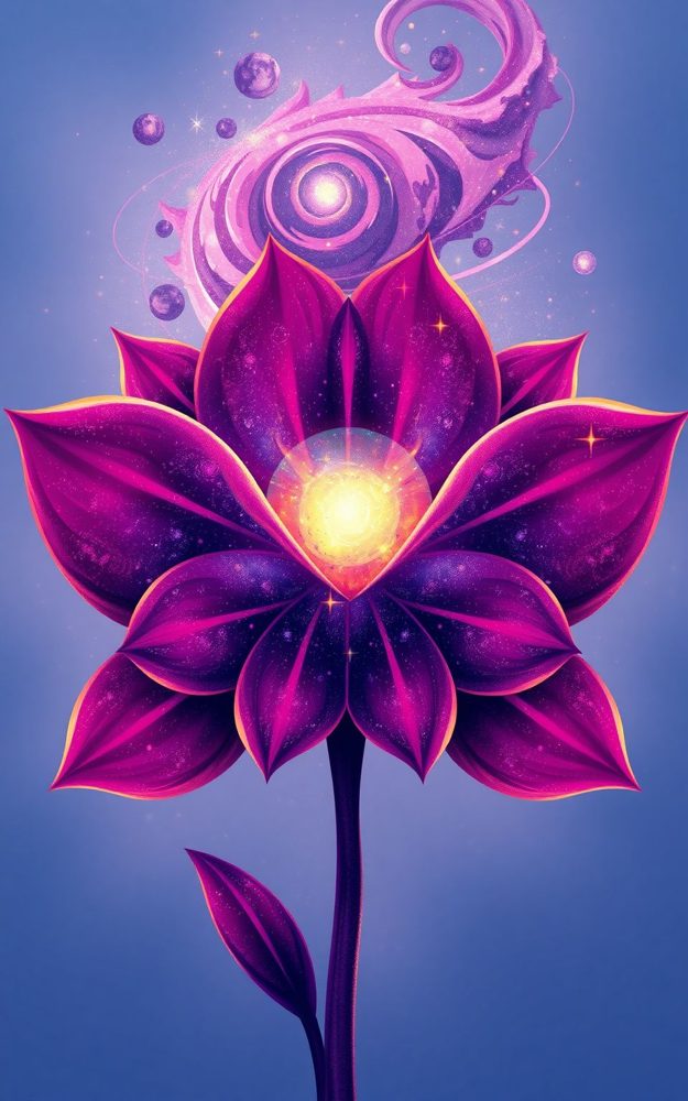 Cosmic Lotus Celestial Phone Case For iPhone Samsung