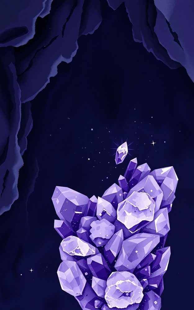 Glowing Magical Crystal Cave Phone Case For iPhone Samsung