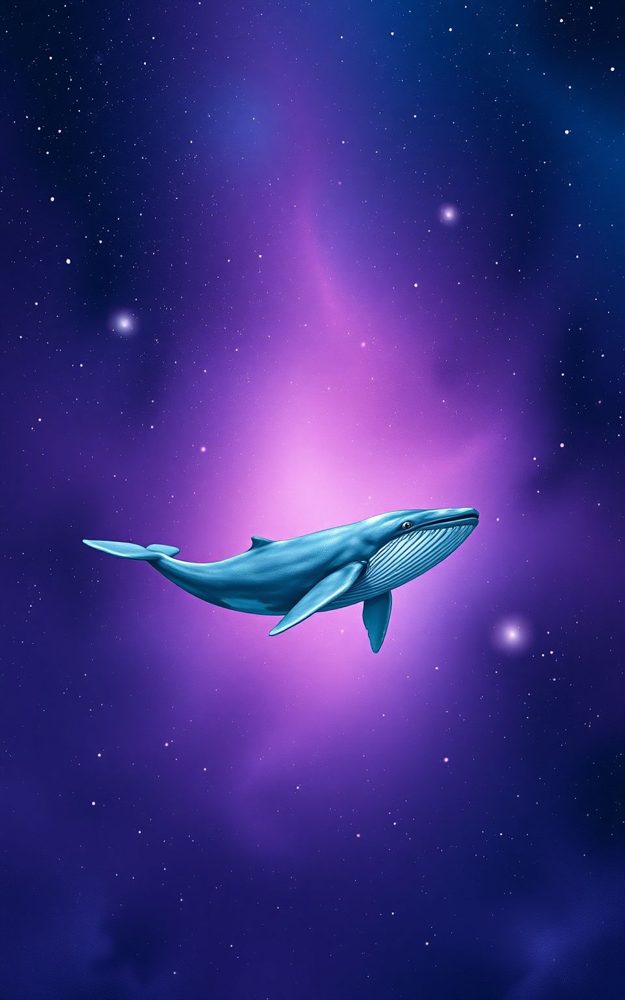 Galactic Whale Surreal Space Art Phone Case For iPhone Samsung