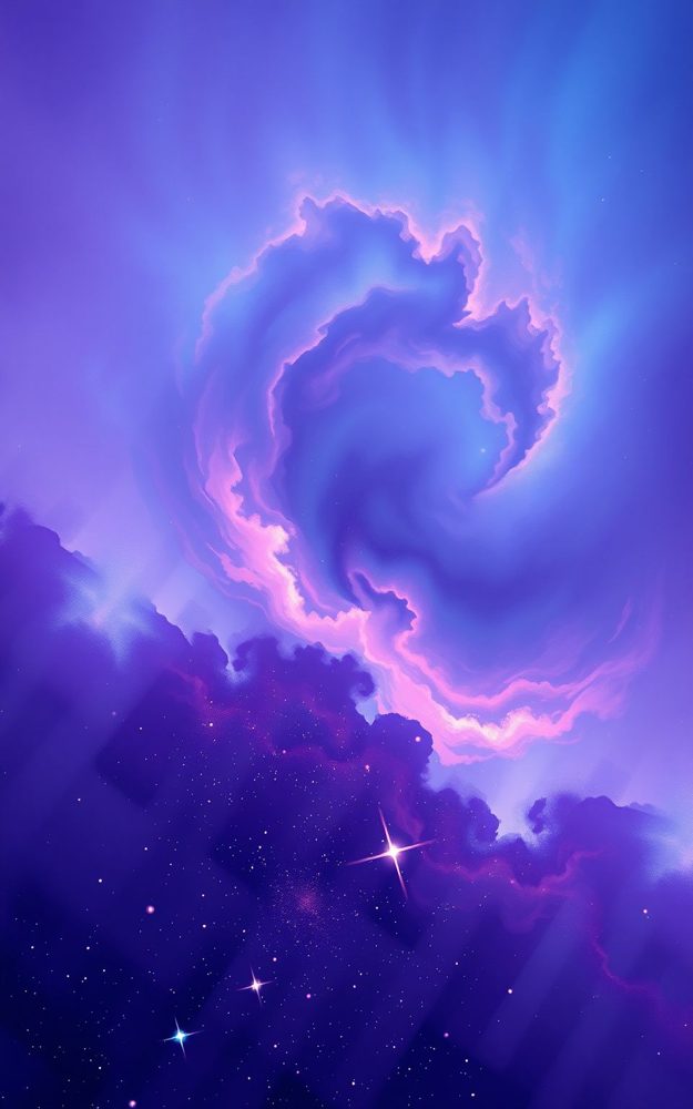 Dreamy Nebula Art Galactic Cloud