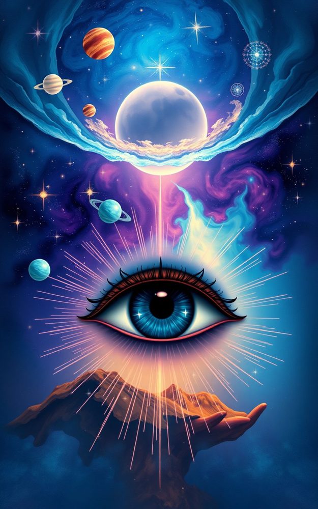 Psychedelic Cosmic Eye Vision Phone Case For iPhone Samsung