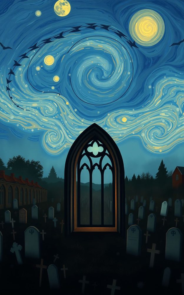 Van Gogh Graveyard Haunted Mansion Gothic