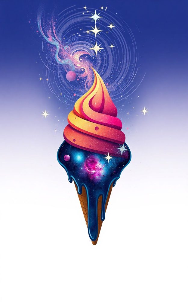 Galaxy Ice Cream Swirl Phone Case For iPhone Samsung