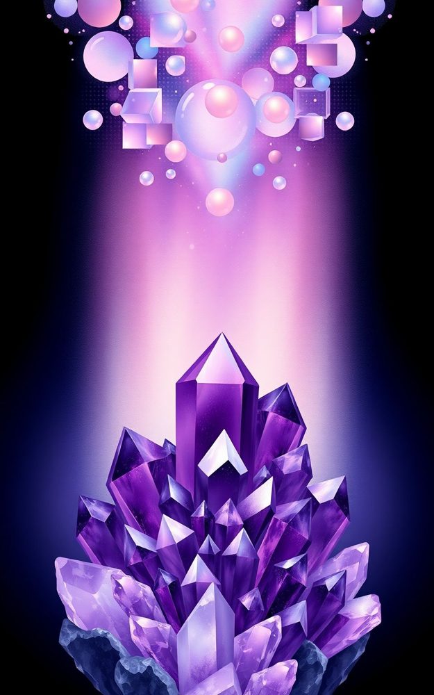 Psychedelic Crystal Geode Amethyst Phone Case For iPhone Samsung