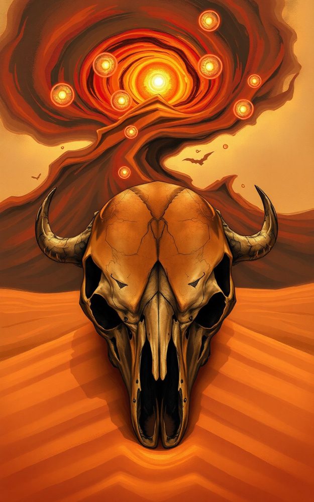 Desert Skull Surreal Mystical Phone Case For iPhone Samsung