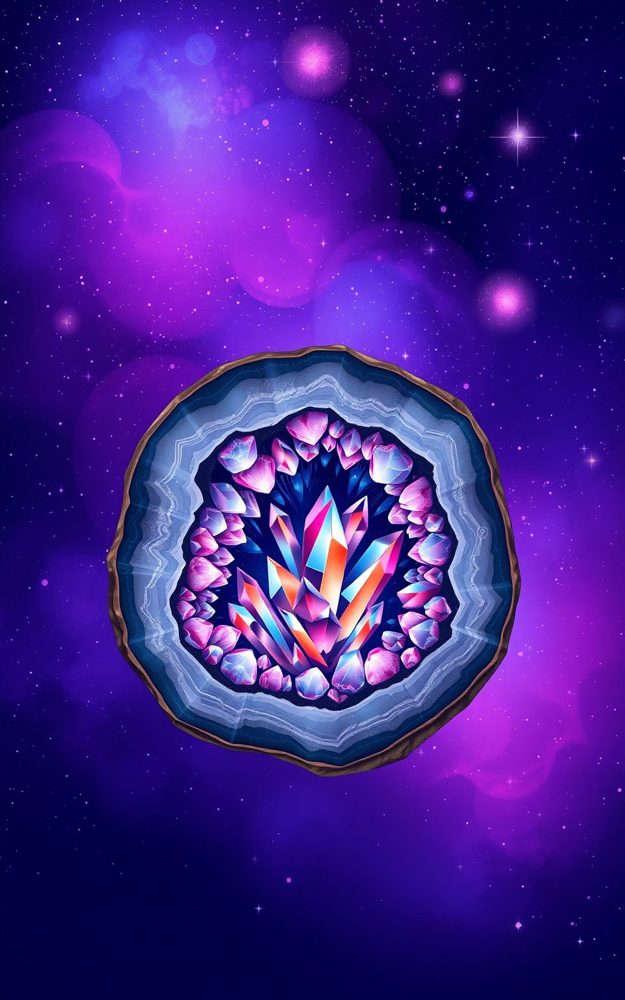Galaxy Crystal Geode Burst Phone Case For iPhone Samsung