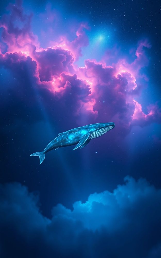 Galactic Whale Song Dreamy Sky Phone Case For iPhone Samsung