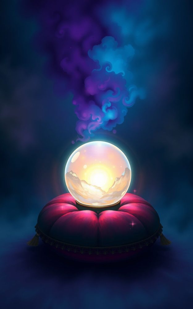 Mystic Crystal Ball Gazer Witchy Phone Case For iPhone Samsung
