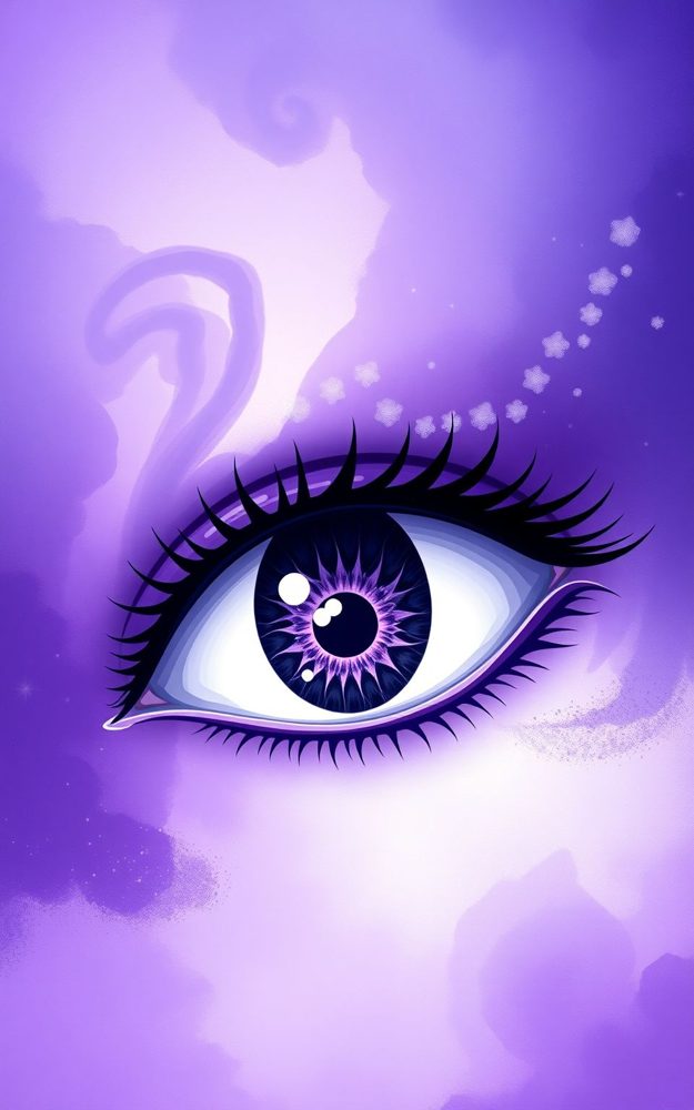 Mystic Eye Amethyst Dreamscape Phone Case For iPhone Samsung